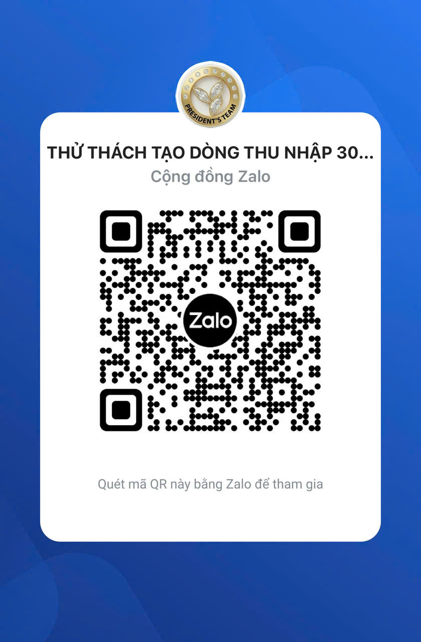 Mã QR Zalo đăng ký thử thách Affiliate cùng Chu Bảo Linh
